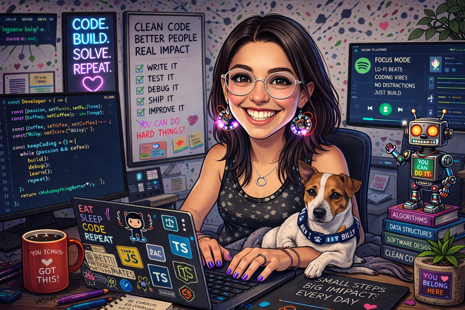 Blog posts illustration